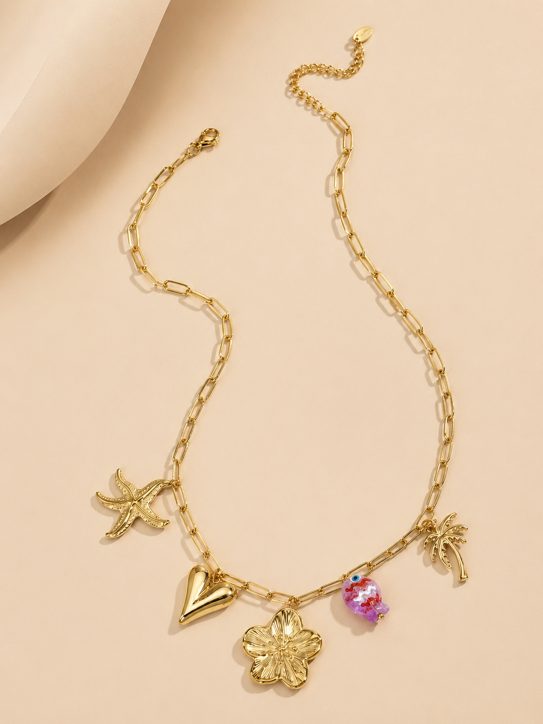 Romantic Ocean Charm Halskette