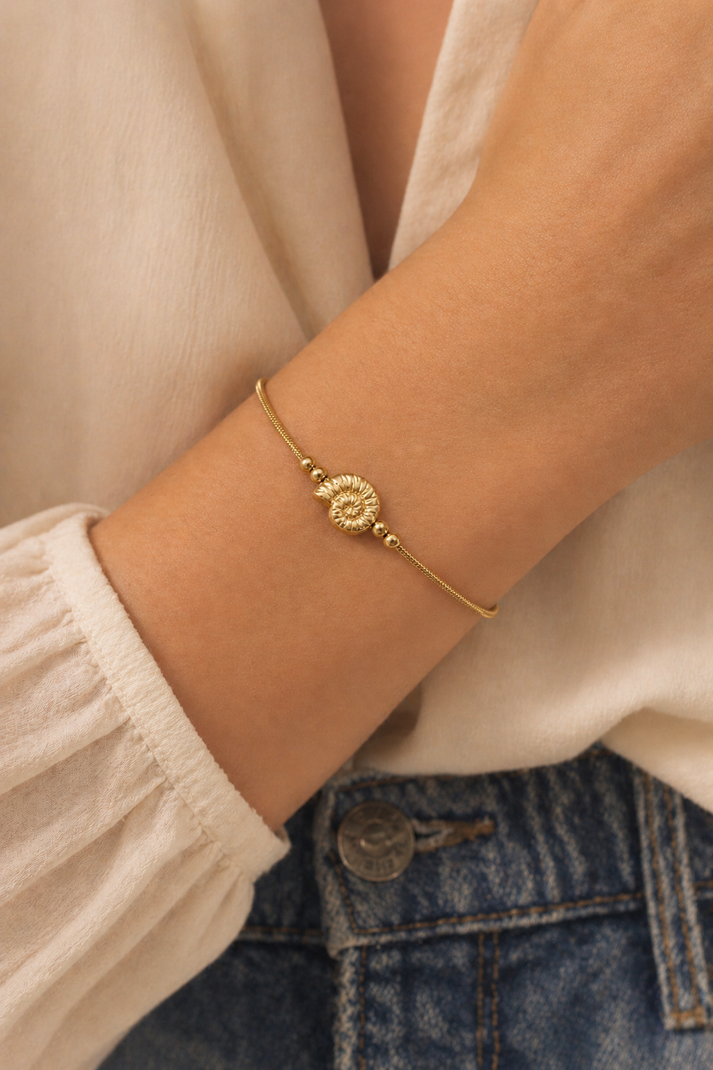 Minimal Muschel Armband