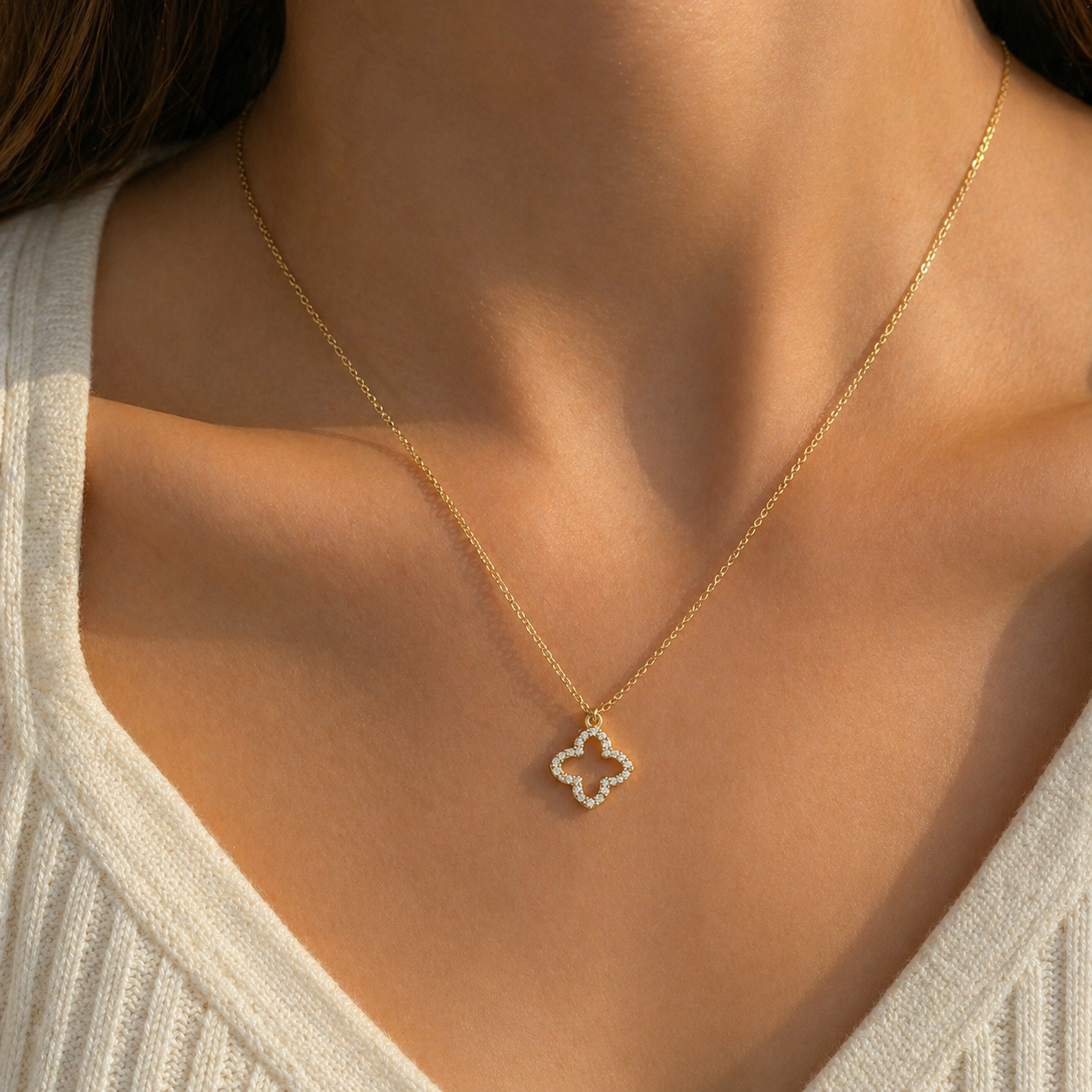Clover Kette Gold/Silber