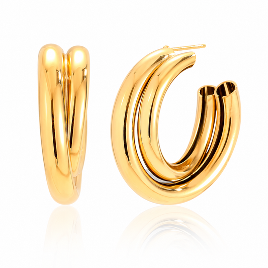 Bold Creolen Gold