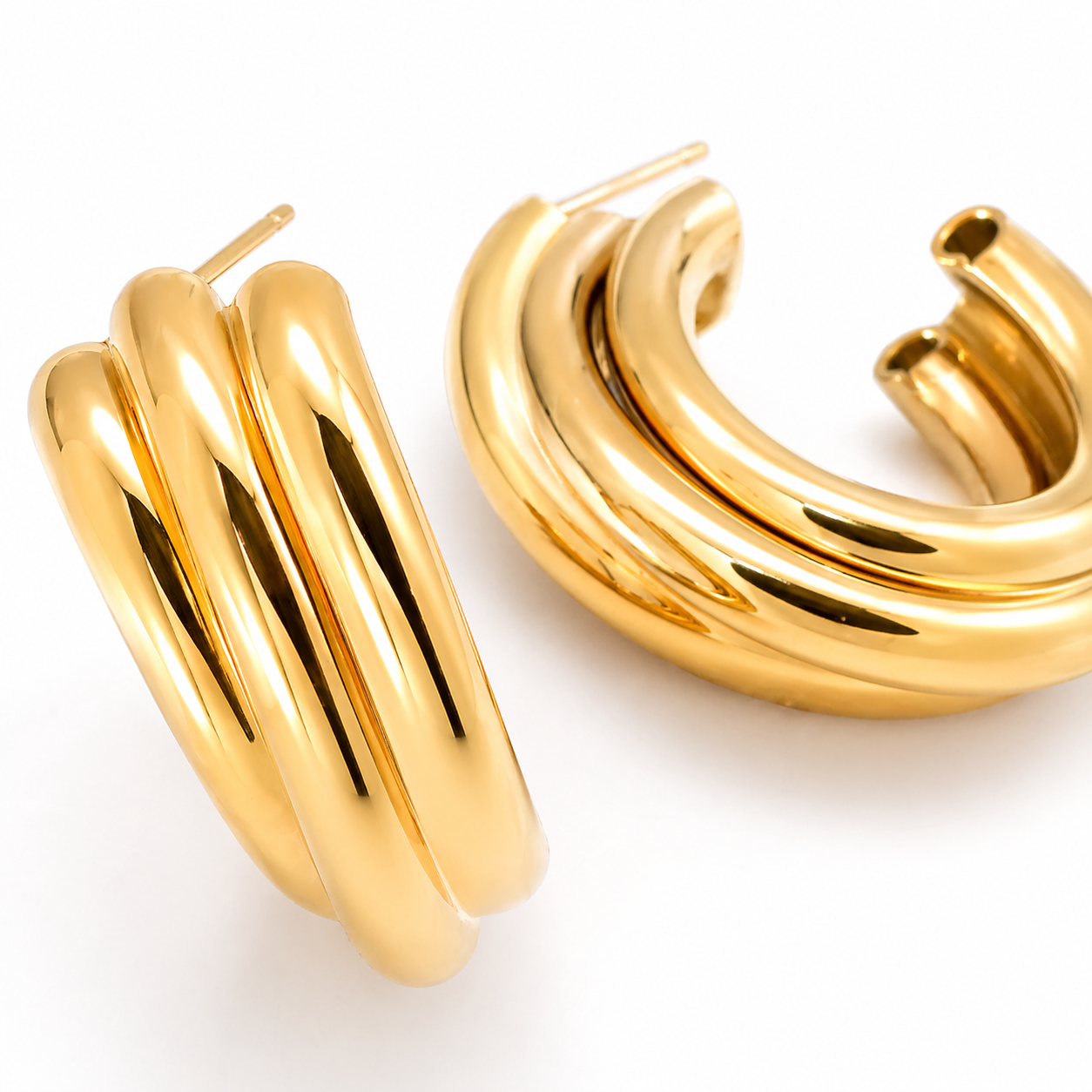 Bold Creolen Gold