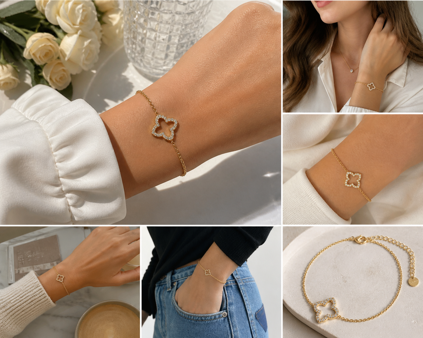 Clover Bracelet Gold/Silver