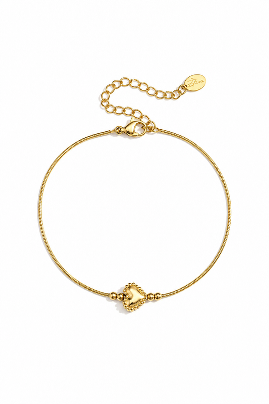 Goldenes Herz Armband