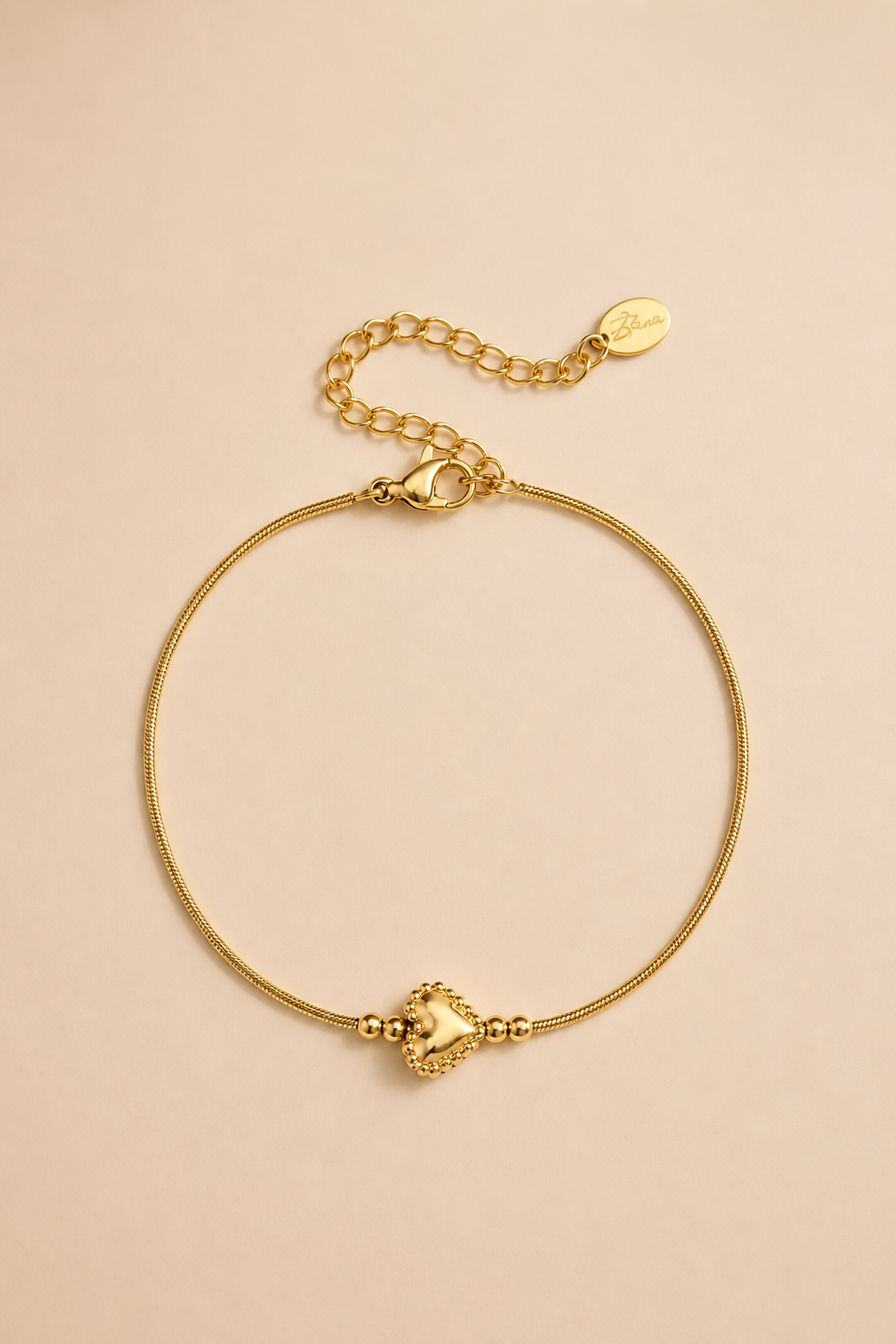 Goldenes Herz Armband