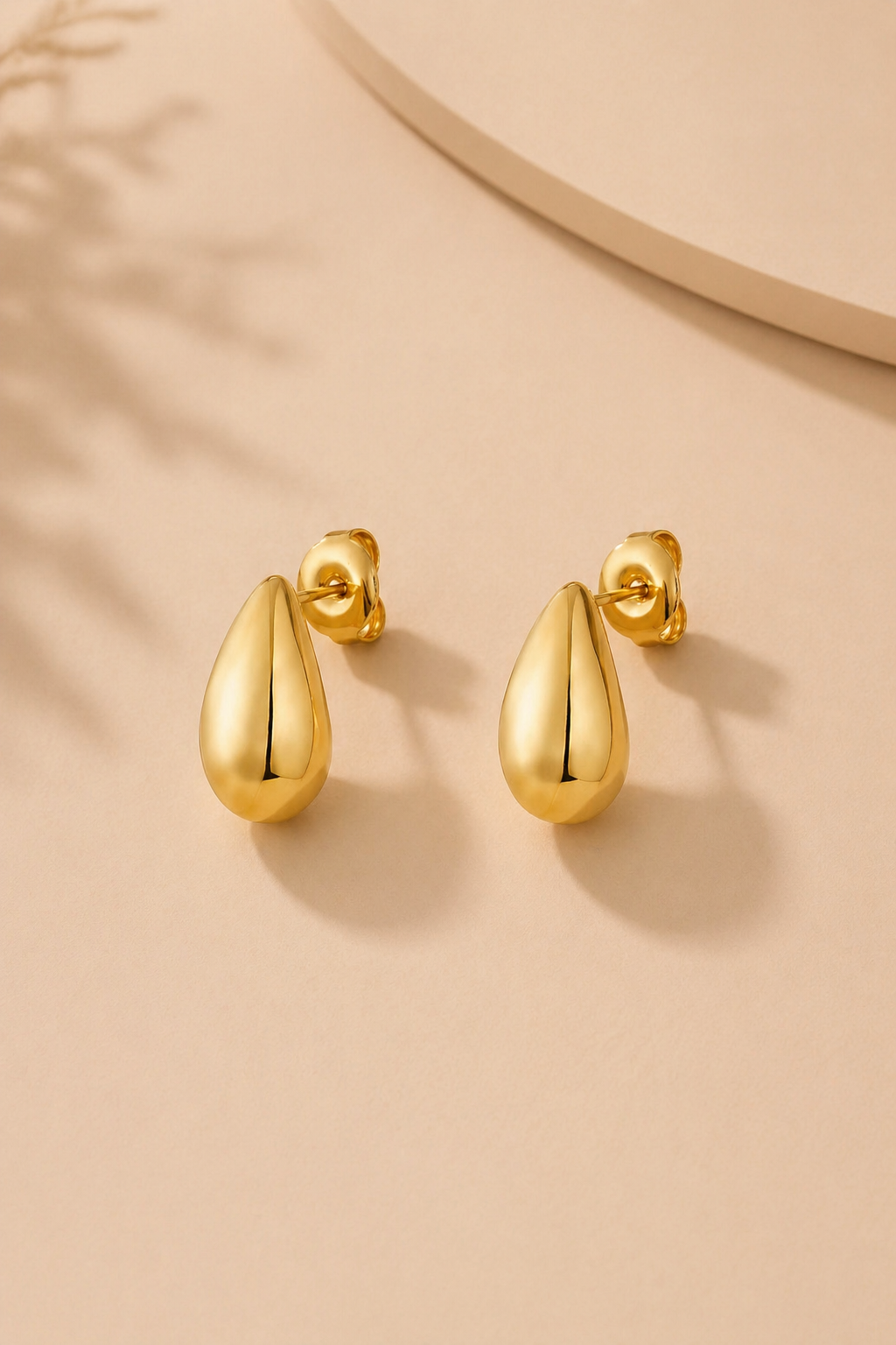Gold Tropfen Ohrring
