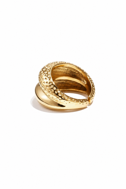Gold Retro Ring