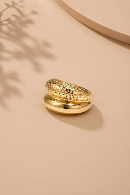 Gold Retro Ring